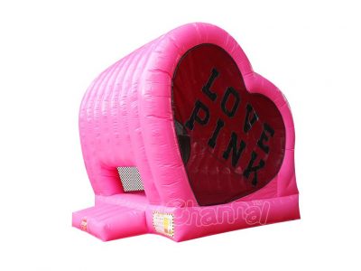 brincolin inflable corazon rosa