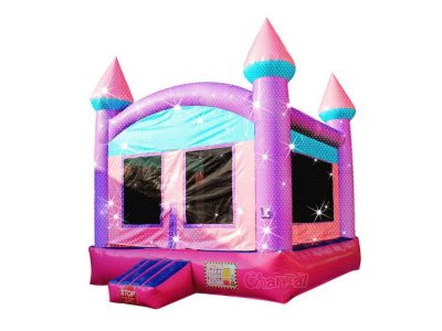 castillo inflable princesa espumoso