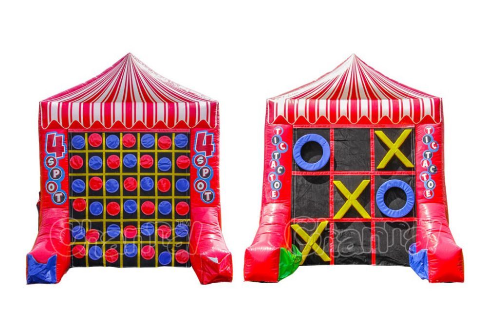 4 puntos inflable tic tac toe