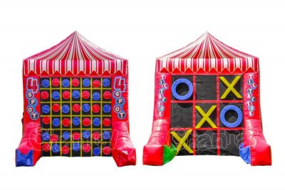 4 puntos inflable tic tac toe