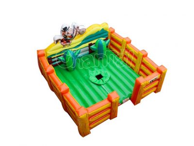 plataforma inflable corral